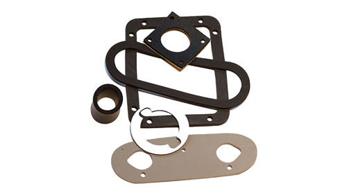 Examples of different foam rubber seals and insulation.
