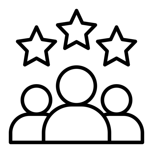 95.2% customer satisfaction icon